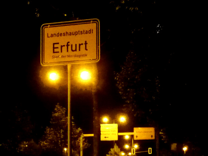 Gegen das Logistikzentrum der Bundeswehr in der Erfurter Löberfeldkaserne: Erfurt -- Stadt der Mordlogistik