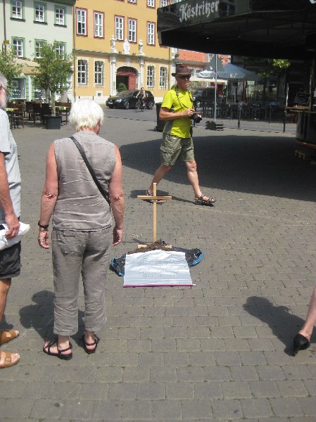 Grabmal auf dem Wenigemarkt in Erfurt