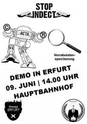 Anti ACTA Erfurt die Dritte - Gegen den Überwachungswahn der EU