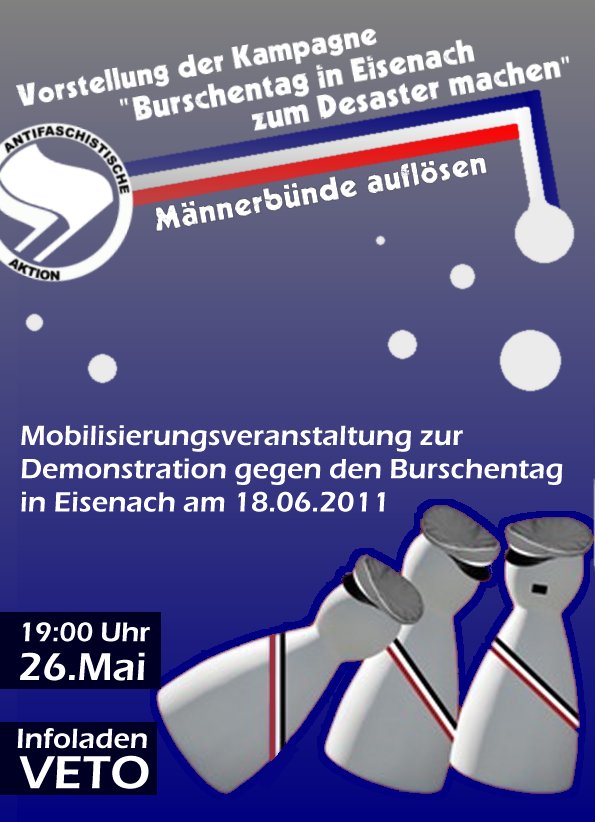 Infoveranstaltung zur Demo gegen den Burschentag am 18. Juni in Eisenach