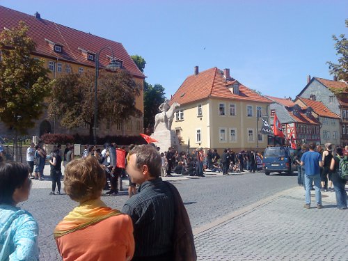 Demo gegen das NPD-Zentrum in Bad Langensalza